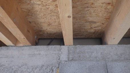 Défaut important d'étanchéité à l'air — illustration du chantier