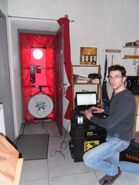 Mesure à la porte soufflante par ECO2NRJ