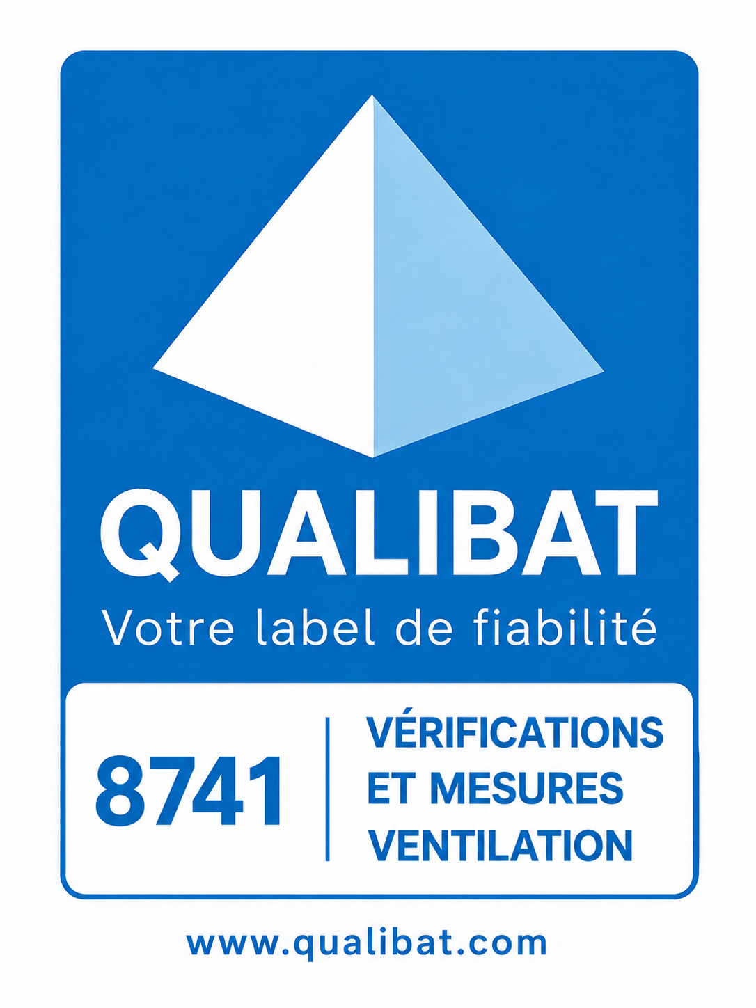 QUALIBAT 8741 — vérifications et mesures de ventilation